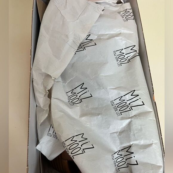 NIB- Miz Mooz Leather Wide Width Heeled Sandals - Cienna - Picture 4 of 8